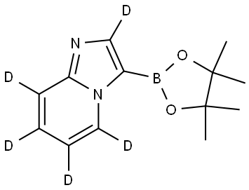 3-(4,4,5,5-tetramethyl-1,3,2-dioxaborolan-2-yl)imidazo[1,2-a]pyridine-2,5,6,7,8-d5 Structure