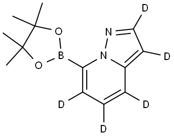 7-(4,4,5,5-tetramethyl-1,3,2-dioxaborolan-2-yl)pyrazolo[1,5-a]pyridine-2,3,4,5,6-d5 Structure