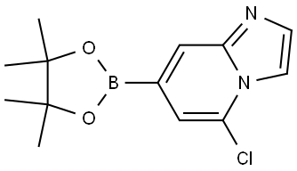 5-chloro-7-(4,4,5,5-tetramethyl-1,3,2-dioxaborolan-2-yl)imidazo[1,2-a]pyridine Structure