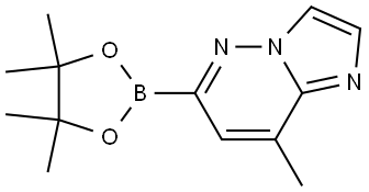 8-methyl-6-(4,4,5,5-tetramethyl-1,3,2-dioxaborolan-2-yl)imidazo[1,2-b]pyridazine Structure