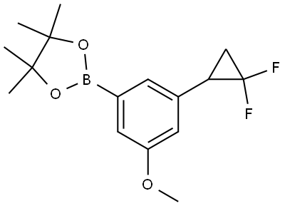 2-(3-(2,2-difluorocyclopropyl)-5-methoxyphenyl)-4,4,5,5-tetramethyl-1,3,2-dioxaborolane Structure