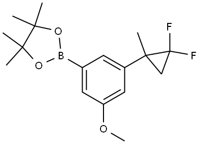 2-(3-(2,2-difluoro-1-methylcyclopropyl)-5-methoxyphenyl)-4,4,5,5-tetramethyl-1,3,2-dioxaborolane Structure