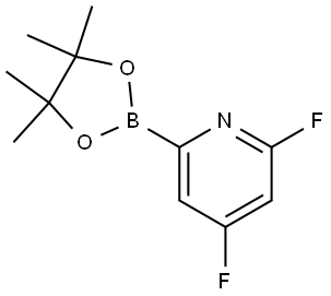 2,4-difluoro-6-(4,4,5,5-tetramethyl-1,3,2-dioxaborolan-2-yl)pyridine Structure