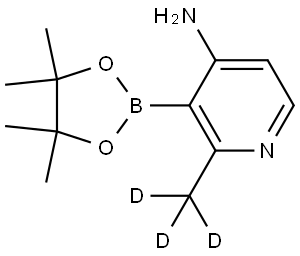 2-(methyl-d3)-3-(4,4,5,5-tetramethyl-1,3,2-dioxaborolan-2-yl)pyridin-4-amine Structure