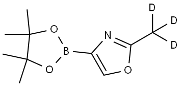 2-(methyl-d3)-4-(4,4,5,5-tetramethyl-1,3,2-dioxaborolan-2-yl)oxazole Structure