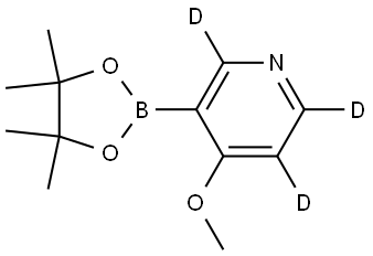 4-methoxy-3-(4,4,5,5-tetramethyl-1,3,2-dioxaborolan-2-yl)pyridine-2,5,6-d3 Structure