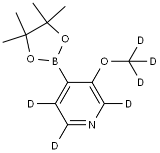 3-(methoxy-d3)-4-(4,4,5,5-tetramethyl-1,3,2-dioxaborolan-2-yl)pyridine-2,5,6-d3 Structure