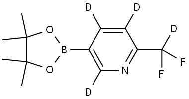 2-(difluoromethyl-d)-5-(4,4,5,5-tetramethyl-1,3,2-dioxaborolan-2-yl)pyridine-3,4,6-d3 Structure
