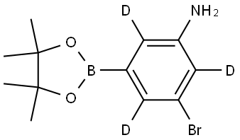 3-bromo-5-(4,4,5,5-tetramethyl-1,3,2-dioxaborolan-2-yl)benzen-2,4,6-d3-amine Structure
