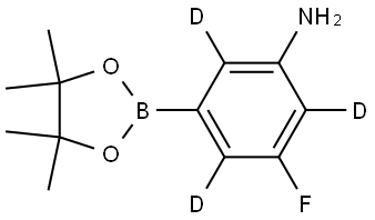 3-fluoro-5-(4,4,5,5-tetramethyl-1,3,2-dioxaborolan-2-yl)benzen-2,4,6-d3-amine Structure