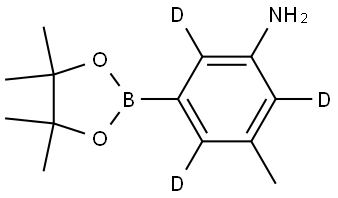 3-methyl-5-(4,4,5,5-tetramethyl-1,3,2-dioxaborolan-2-yl)benzen-2,4,6-d3-amine Structure