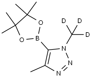 4-methyl-1-(methyl-d3)-5-(4,4,5,5-tetramethyl-1,3,2-dioxaborolan-2-yl)-1H-1,2,3-triazole Structure