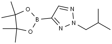 2-isobutyl-4-(4,4,5,5-tetramethyl-1,3,2-dioxaborolan-2-yl)-2H-1,2,3-triazole Structure