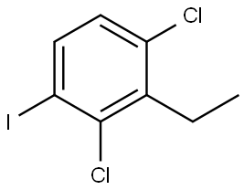 1,3-dichloro-2-ethyl-4-iodobenzene Structure