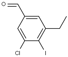 3-Chloro-5-ethyl-4-iodobenzaldehyde Structure