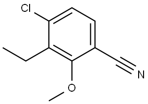 4-Chloro-3-ethyl-2-methoxybenzonitrile Structure