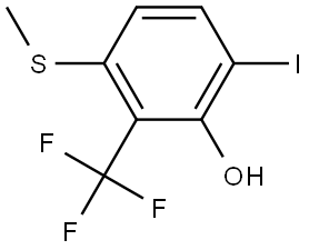 6-Iodo-3-(methylthio)-2-(trifluoromethyl)phenol Structure