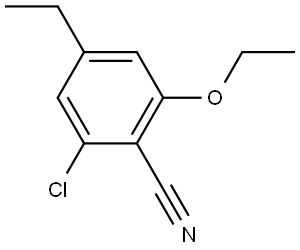 2-Chloro-6-ethoxy-4-ethylbenzonitrile Structure