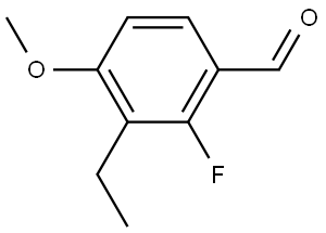 3-Ethyl-2-fluoro-4-methoxybenzaldehyde Structure