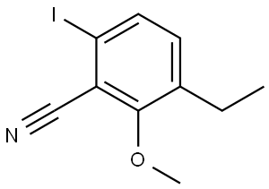 3-Ethyl-6-iodo-2-methoxybenzonitrile Structure