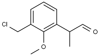 2-(3-(chloromethyl)-2-methoxyphenyl)propanal Structure