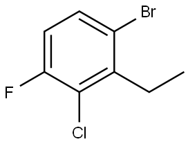 1-Bromo-3-chloro-2-ethyl-4-fluorobenzene Structure