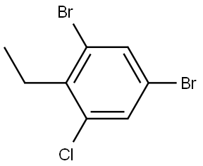 1,5-Dibromo-3-chloro-2-ethylbenzene Structure