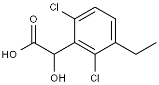 2,6-Dichloro-3-ethyl-α-hydroxybenzeneacetic acid Structure