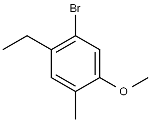 1-bromo-2-ethyl-5-methoxy-4-methylbenzene Structure