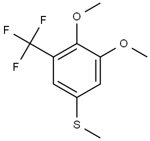 1,2-Dimethoxy-5-(methylthio)-3-(trifluoromethyl)benzene Structure