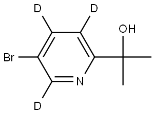 2-(5-bromopyridin-2-yl-3,4,6-d3)propan-2-ol Structure