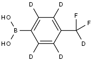 (4-(difluoromethyl-d)phenyl-2,3,5,6-d4)boronic acid Structure