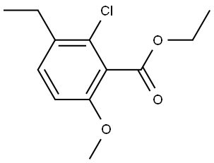 Ethyl 2-chloro-3-ethyl-6-methoxybenzoate Structure