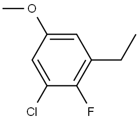 1-Chloro-3-ethyl-2-fluoro-5-methoxybenzene Structure