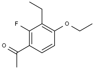 1-(4-Ethoxy-3-ethyl-2-fluorophenyl)ethanone Structure