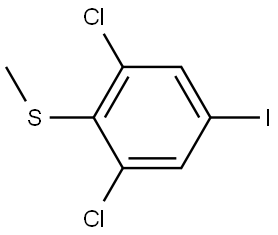 (2,6-dichloro-4-iodophenyl)(methyl)sulfane 구조식 이미지