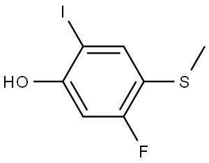 5-Fluoro-2-iodo-4-(methylthio)phenol Structure