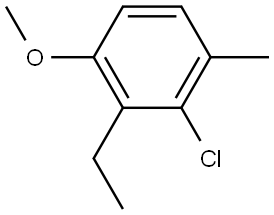 2-Chloro-3-ethyl-4-methoxy-1-methylbenzene Structure