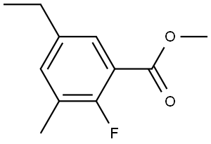 methyl 5-ethyl-2-fluoro-3-methylbenzoate Structure