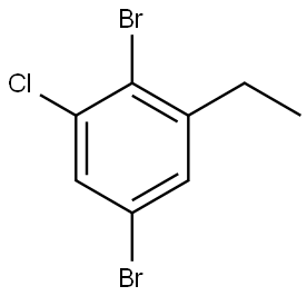 2,5-Dibromo-1-chloro-3-ethylbenzene Structure