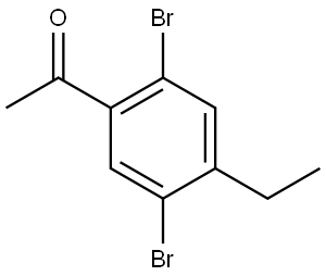 1-(2,5-Dibromo-4-ethylphenyl)ethanone Structure