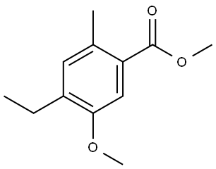 Methyl 4-ethyl-5-methoxy-2-methylbenzoate Structure