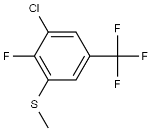 (3-chloro-2-fluoro-5-(trifluoromethyl)phenyl)(methyl)sulfane Structure