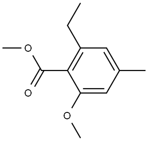 Methyl 2-ethyl-6-methoxy-4-methylbenzoate Structure