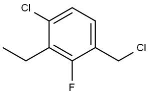 1-Chloro-4-(chloromethyl)-2-ethyl-3-fluorobenzene Structure