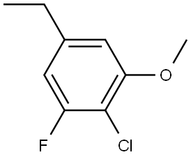 2-Chloro-5-ethyl-1-fluoro-3-methoxybenzene Structure