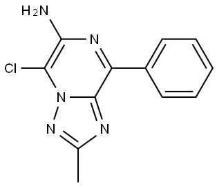 5-Chloro-2-methyl-8-phenyl[1,2,4]triazolo[1,5-a]pyrazin-6-amine Structure