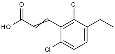 3-(2,6-Dichloro-3-ethylphenyl)-2-propenoic acid Structure