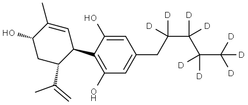 6-Alpha-Hydroxy-cannabidiol-D9 구조식 이미지