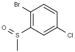 Benzene, 1-bromo-4-chloro-2-(methylsulfinyl)- 구조식 이미지